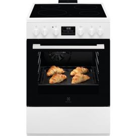 Electrolux Плита електрична склокерамічна, 58л, 60x60см, конвекція, пара, білий