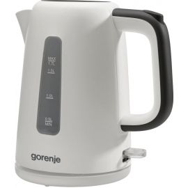 Gorenje Електрочайник 1.7л, Strix контроль, пластик, білий