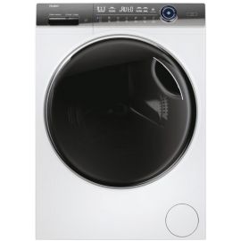 Haier Пральна машина фронтальна, 12кг, 1400, A+++, 60см, дисплей, пара, інвертор, люк чорний, прямий привід, білий