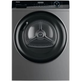 Haier Сушильна машина тепловий насос, 9кг, A+++, 59,5см, дисплей, пара, cріблястий
