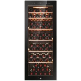 Haier Холодильник для вина, 127x49.7х58, холод.відд.-198л, зон - 1, бут-84, ST, дисплей, чорний