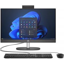 HP Комп'ютер персональний моноблок 240-G10 23.8" FHD IPS AG, Intel i3-N300, 16GB, F512GB, UMA, WiFi, кл+м, 3р, Win11P, чорний
