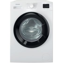 Indesit Пральна машина фронтальна, 6кг, 1200, A+++, 44.6см, дисплей, пара, інвертор, люк чорний, білий