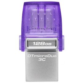 Kingston Накопичувач 128GB USB 3.2 Gen1 + Type-C DT microDuo 3C R200MB/s