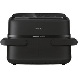 Philips Мультипіч Ovi Flex Dual 2450Вт, чаша-6+3л, сенсорне управл., 2 контейнера, 6 авто. програм, пластик, чорний