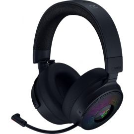 Razer Гарнітура ігрова Kraken V4 Pro, mini-jack/USB-A/BT/WL, RGB, чорний