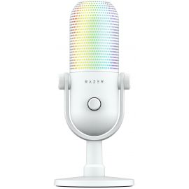 Razer Мікрофон геймінговий Seiren V3 Chroma, Uni, RGB, USB-A, 2м, білий
