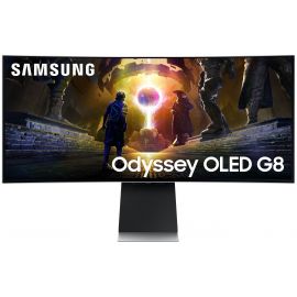 Samsung Монітор 34" Odyssey OLED G8 HDMI, DP, USB, Bluetooth, MM, OLED, 3440x1440, 0.03ms, HAS, FreeSync Premium Pro, CURVED