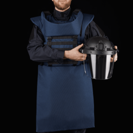Ukrainian Armor Протиуламковий комплект Українська Броня HDA (Humanitarian Demining Apron), клас захисту ДСТУ 2, розмір L-XL, синій