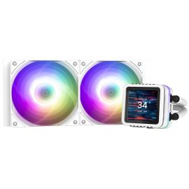 Zalman Система рідинного оxолодження Alpha 2DS A24 ARGB, LGA1851, 1700, 1200, 115x, AM5, AM4, TDP 320W, білий