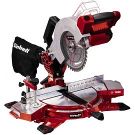 Einhell Пила торцювальна акумуляторна TE-MS 18/210LI - Solo, PXC, 18В, диск 210х30мм, 3000об•хв, LED, лазер, 7кг, без АКБ і ЗП