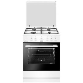 Hansa Плита газова, 71л, 60x60см, конвекція, чавун, білий