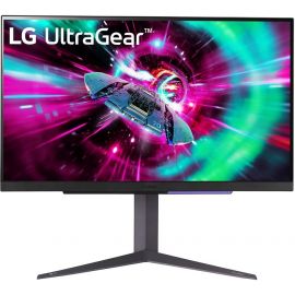 LG Монітор 27" 27GR93U-B 2xHDMI, DP, USB, Audio, IPS, 3840x2160, 144Hz, 1ms, DCI-P3 95%, G-SYNC, FreeSync, Pivot, HDR400
