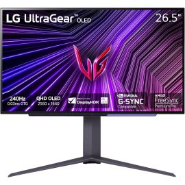 LG Монітор 27" 27GS95QE-B 2xHDMI, DP, USB, Audio, OLED, 2560x1440, 240Hz, 0.03ms, DCI-P3 98.5%, G-SYNC, FreeSync, AdaptiveSync, Pivot, DisplayHDR TRUE BLACK 400