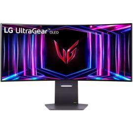 LG Монітор 34" 34GS95QE-B 2xHDMI, DP, USB, Audio, OLED, 3440x1440, 240Hz, 0.03ms, DCI-P3 98.5%, G-SYNC, FreeSync, AdaptiveSync, HAS, DisplayHDR True Black 400