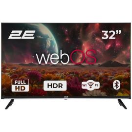 2E Телевізор 32" LED FHD 60Hz Smart WebOS Black