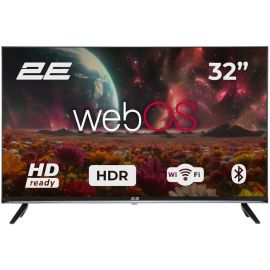 2E Телевізор 32" LED HD 60Hz Smart WebOS Black