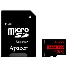 Apacer Карта пам'яті microSD 32GB C10 UHS-I R100MB/s + SD
