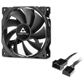 Chieftec Корпусний вентилятор ZF-1225PWM, 120мм, 1600rpm, HDB, 4pin PWM, 25.5dBa, чорний