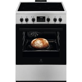 Electrolux Плита електрична склокерамічна, 58л, 60x60см, дисплей, конвекція, пара, нерж
