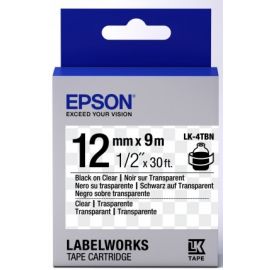 Epson LK4TBN для LW-300/400/400VP/700 Clear Blk/Clear 12mm/9m