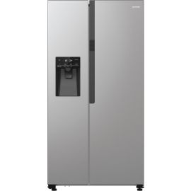 Gorenje Холодильник SBS, 179х70х92см, 2 двері, 376(190)л, А++, NF+, Інв., Зона св-ті, диспенсер, генератор льоду, Зовн. Диспл, нерж