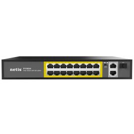 Netis Комутатор P116GH 16xFE PoE+, 2xGE Uplink, 1xGE SFP, некерований