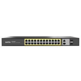Netis Комутатор P124GH 24xFE PoE+, 2xGE Uplink, 2xGE SFP, некерований