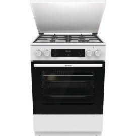Gorenje Плита комбінована, 71л, 60x60см, дисплей, IconLed, чавун, білий