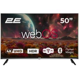 2E Телевізор 50" LED 4K 60Hz Smart WebOS Black