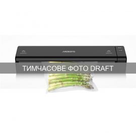 ARDESTO Вакууматор для пакетів та рулонів, 110Вт, 28см, електронне, + 1 рулон, пластик, чорний