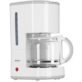 ARDESTO Кавоварка крапельна White stripes FCM-D17WG, 1.5л, мелена, біло-сірий