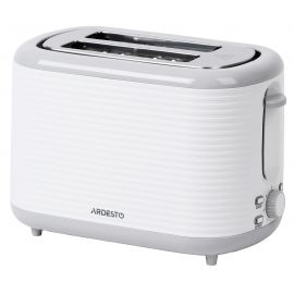ARDESTO Тостер White stripes T-F17WG 930Вт, пластик, білий+сірий
