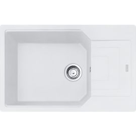 Franke Мийка кухонна Urban, фраграніт, прямокутник, з крилом, 780х500х220мм, чаша - 1, накладна, UBG 611-78 XL, білий