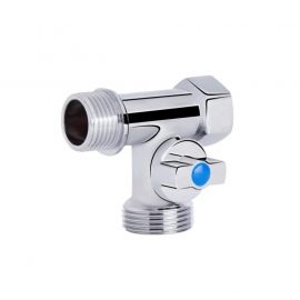 Кран приладовий кульовий SD Plus 1/2"х3/4"х1/2" ЗЗВ SD186W152015