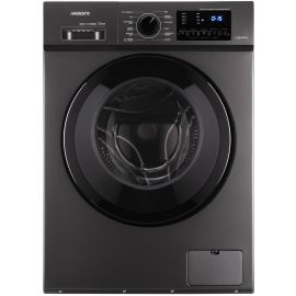 ARDESTO Пральна машина фронтальна Black Mars, 7кг, 1400, А+++, 48см, дисплей, пара, інвертор, підсвіч.барабана, сірий