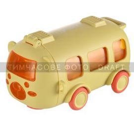 ARDESTO Пляшка для води Bear Bus 500мл, пластик, жовтий