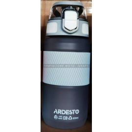 ARDESTO Пляшка для води Spring 600мл, пластик, сірий