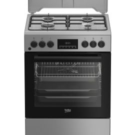 Beko Плита комбінована, 72л, 60x60см, дисплей, конвекція, сірий