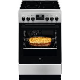 Electrolux Плита електрична склокерамічна, 57л, 50x60см, дисплей, конвекція, нерж