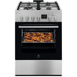 Electrolux Плита комбінована, 58л, 60x60см, дисплей, конвекція, чавун, пара, нерж