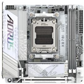 Gigabyte Материнська плата X870I AORUS PRO ICE sAM5 X870I AORUS PRO ICE 2xDDR5 M.2 Wi-Fi BT HDMI Type-C ATX