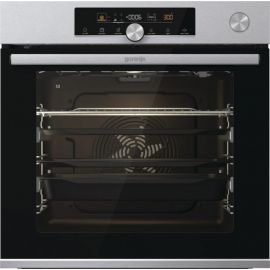 Gorenje Духова шафа електрична, 77л, A+, пара, дисплей, готування на різних рівнях, нерж