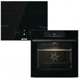 Gorenje Комплект (духовка електрична BOS6737E06BG + поверхня індукційна GI6401BSC), 743032, чорн