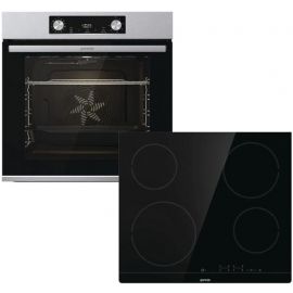 Gorenje Комплект (духовка + поверхня склокераміка BO6737E02X -нерж + ECT41SC- чорна), 738881