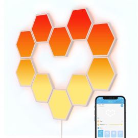 Govee Набір настінних світильників H6061 Glide Hexa Light Panels 10шт RGB Білий