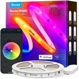 Govee Стрічка світлодіодна розумна H612C Strip Light S With Protective Coating, 10м, RGBICW, WI-FI/Bluetooth, білий