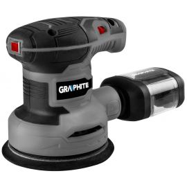 Graphite Шліфмашина ексцентрикова 300Вт 125мм 7000-13000об·хв орбіта 1мм 1.21кг