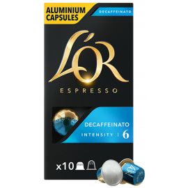 L`OR Кава капсули Espresso Decaffeinato, 100% арабіка, 10шт, Nespresso, без кофеїну