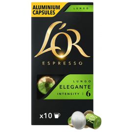 L`OR Кава капсули Lungo Elegante, 100% арабіка, 10шт, Nespresso